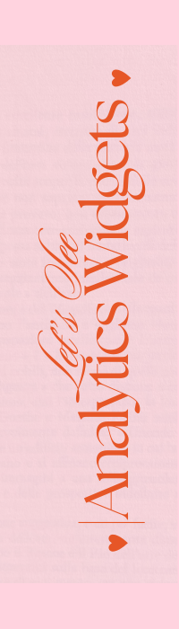 Analytics widgets and charts